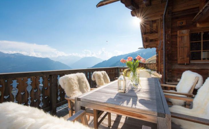 Chalet Petit Ours, Verbier, Terrace Table and Seating